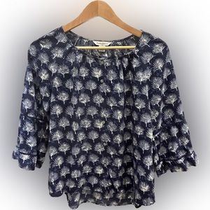 Blue flowy Blouse